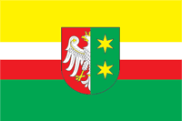 Любуское воеводство (Польша), флаг - векторное изображение