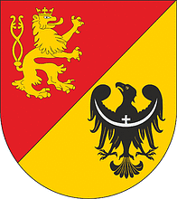 Lwówek Śląski county (Poland), coat of arms - vector image