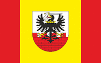 Vector clipart: Malbork county (Poland), flag
