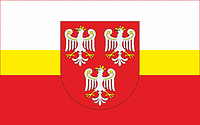 Олькушский повят (Польша), флаг - векторное изображение