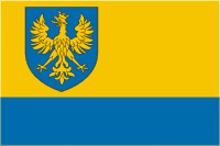 Opolskie voivodeship (Poland), flag - vector image