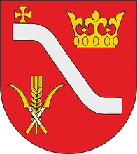 Proszowice county (Poland), coat of arms - vector image