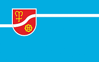 Rumia (Poland), flag - vector image