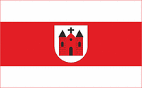 Sierpc (Poland), flag - vector image