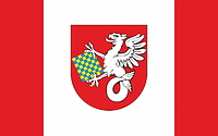 Sławno county (Poland), flag - vector image