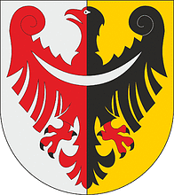 Świdnica county (Poland), coat of arms - vector image