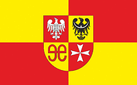 Свебодзинский повят (Польша), флаг - векторное изображение