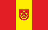 Szczaniec (Poland), flag - vector image