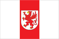 Западнопоморское воеводство (Польша), флаг - векторное изображение