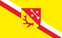 Vector clipart: Żary county (Poland), flag