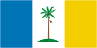 Penang (Pinang, state in Malaysia), flag - vector image