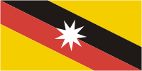 Sarawak (state in Malaysia), flag - vector image