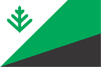 Vastemoisa (Estonia), flag - vector image