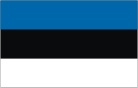 Эстония, флаг - векторное изображение