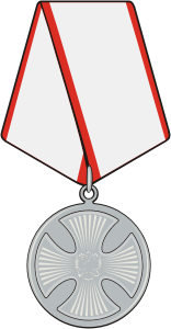 Russische Medaille für die Rettung der Sterbenden