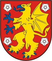 Östergötland (Ostrogothia, historical province in Sweden), coat of arms - vector image