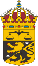 Векторный клипарт: Скараборг (Швеция), герб окружного суда