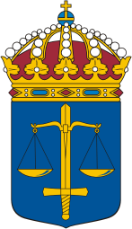 Vector clipart: Swedish Courts Administration, coat of arms