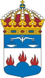 Västmanland District Court (län in Sweden), coat of arms - vector image