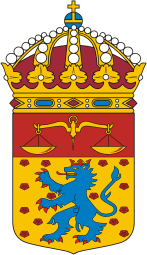 Юстад (Швеция), герб окружного суда - векторное изображение