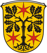 Odenwald kreis (Hesse), coat of arms - vector image