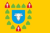 Векторный клипарт: Бредштедт-Ланд (бывшее управление в Шлезвиг-Гольштейне), флаг
