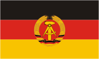 German Democratic Republic (DDR), flag - vector image