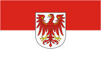 Brandenburg, flag - vector image