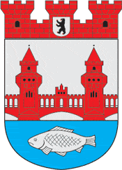 Friedrichshain (district in Berlin before 2001), coat of arms - vector image