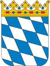Бавария, малый герб - векторное изображение