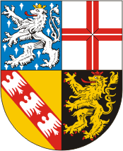 Saar (Saarland), coat of arms - vector image