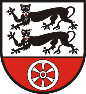 Hohenlohekreis (kreis in Baden-Württemberg), coat of arms - vector image