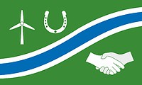 Векторный клипарт: Северная-Фрисландия (Шлезвиг-Гольштейн), флаг