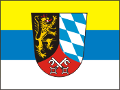 Флаг района Верхний Пфальц