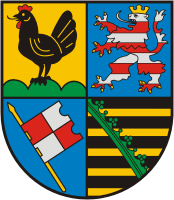 Schmalkalden-Meiningen kreis (Thuringen), coat of arms - vector image