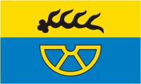 Тутлинген (округ в Баден-Вюртемберге), флаг - векторное изображение