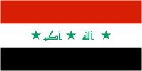 Iraq, flag (2004) - vector image