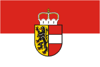 Salzburg (land in Austria), flag - vector image