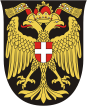 Вена (Австрия), большой герб (19 в.) - векторное изображение