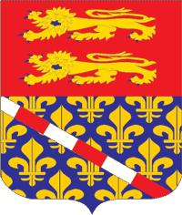 Eure (department in France), coat of arms - vector image