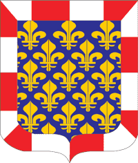 Indre et Loire (department in France and historical province Touraine), coat of arms