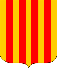 Pyrénées Orientales (department in France and historical province Roussillon), coat of arms
