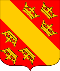 Верхний Рейн (департамент Франции и историческая область Верхний Эльзас), герб - векторное изображение