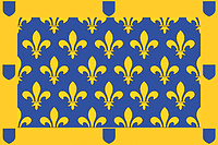 Ардеш (департамент Франции), флаг - векторное изображение