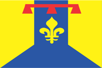 Устье Роны (департамент Франции), флаг - векторное изображение