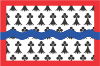 Верхняя Вьенна (департамент Франции), флаг - векторное изображение