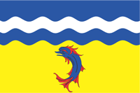 Изер (департамент Франции), флаг - векторное изображение