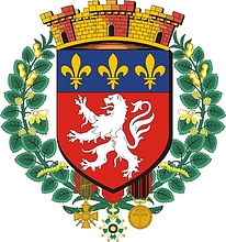 Векторный клипарт: Лион (Франция), полный герб