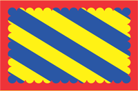 Nièvre (department in France), flag - vector image