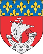 Vector clipart: Paris (department in France), small coat of arms
